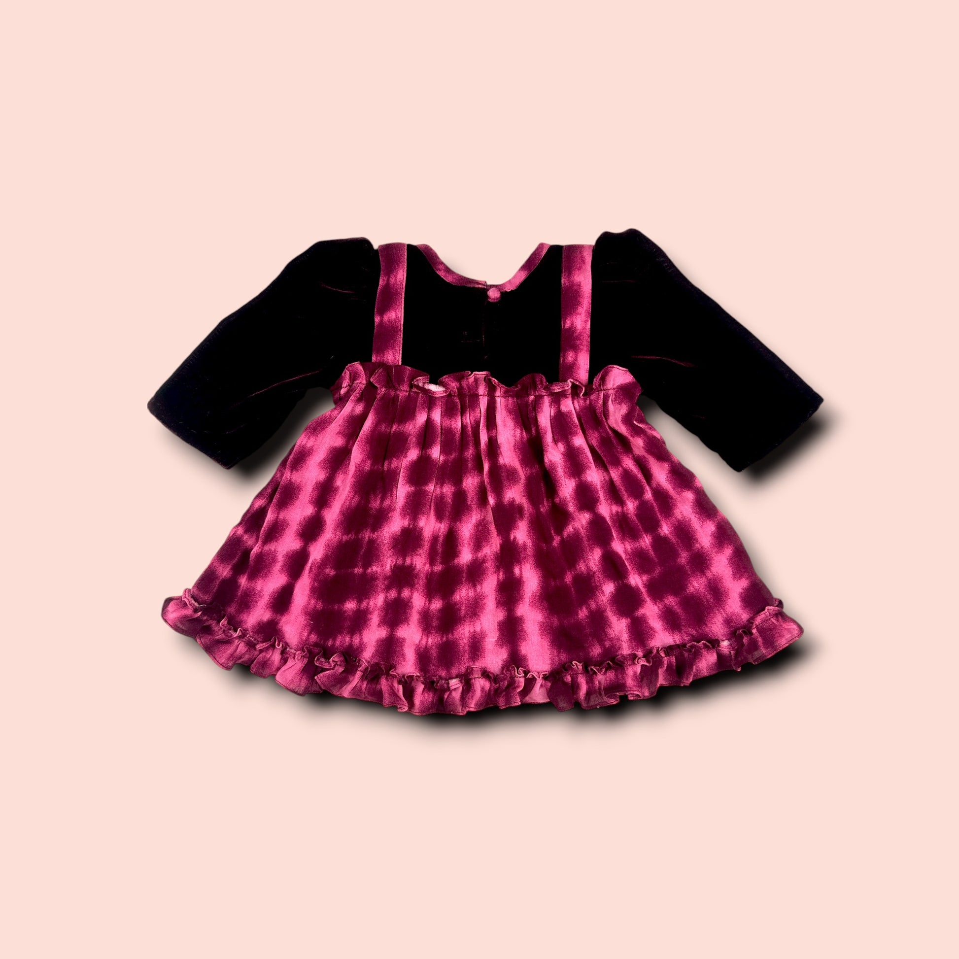 full view of Linen Gentle Glamour With Red Wine Velvet Vibes