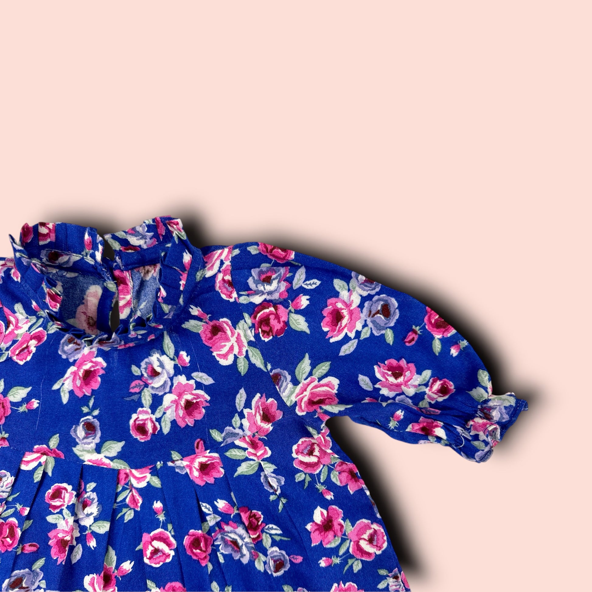 shoulder view of Linen Little Wonders Elegant Frock