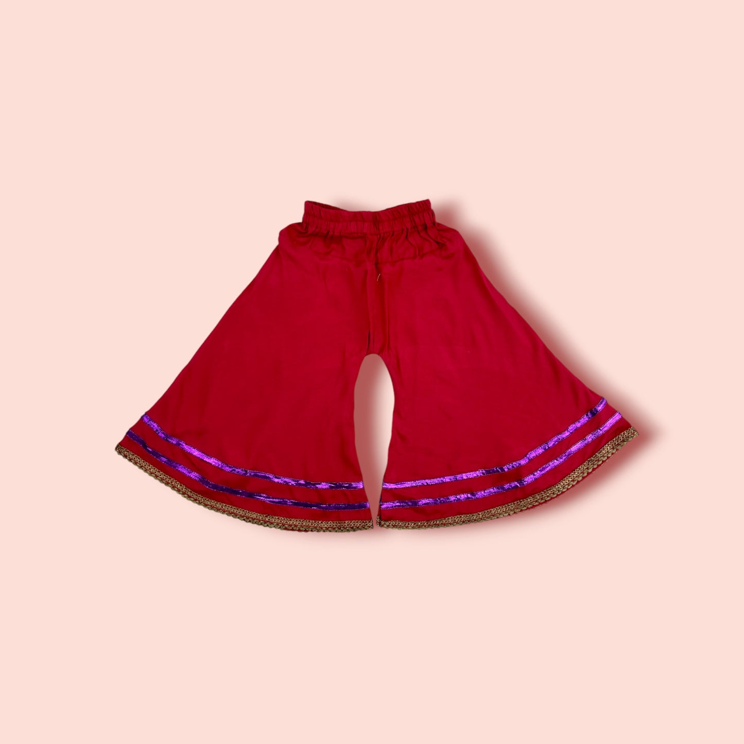 Toddler's Festive Fashion "SHARARA" 3 Pc Set trouser