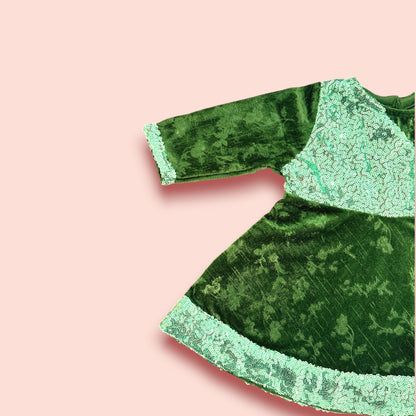 Velvet Sequin Glamour Frock