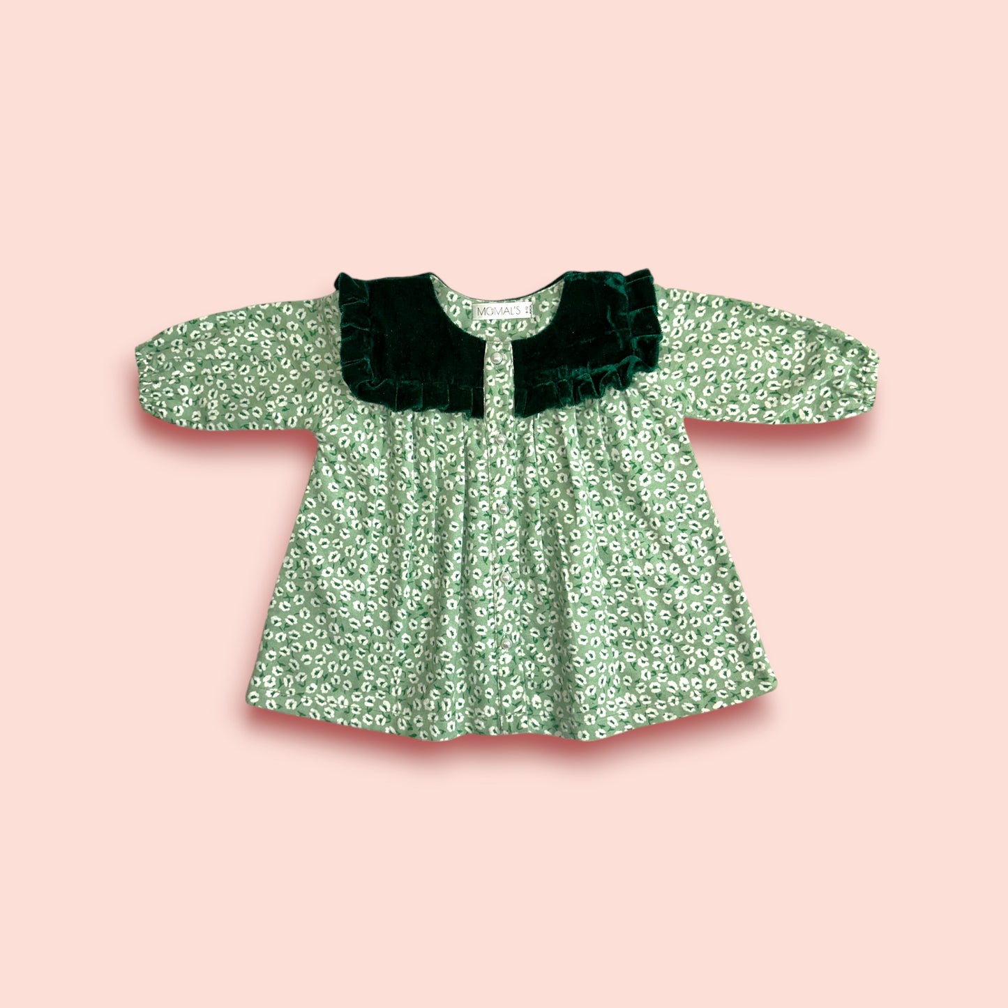 Cozy up to luxury Woolen green Frock