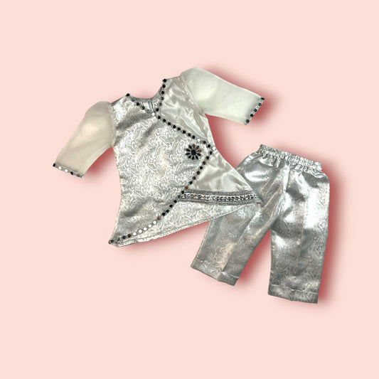 Elevated Elegance "Organza,Jamawar,Katan" 2 PC Set