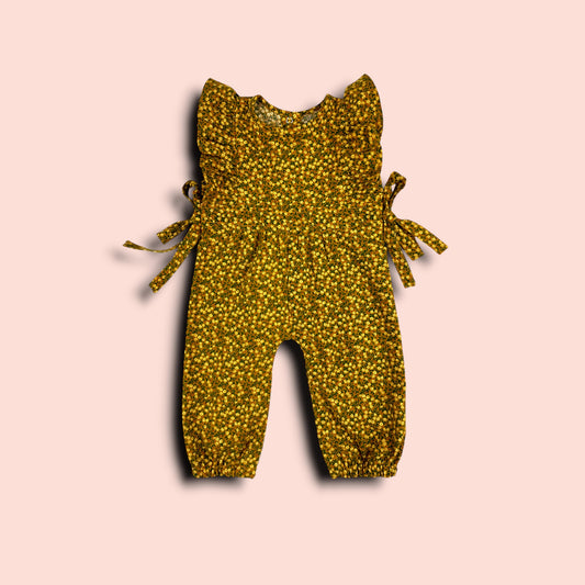 Corduroy Fashion Fusion Jumpsuit yellow