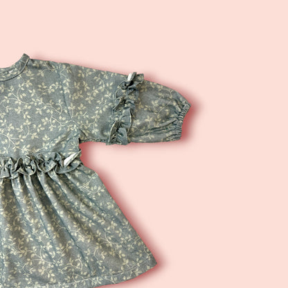 shoulder view of Refined Warmth Woolen Frock