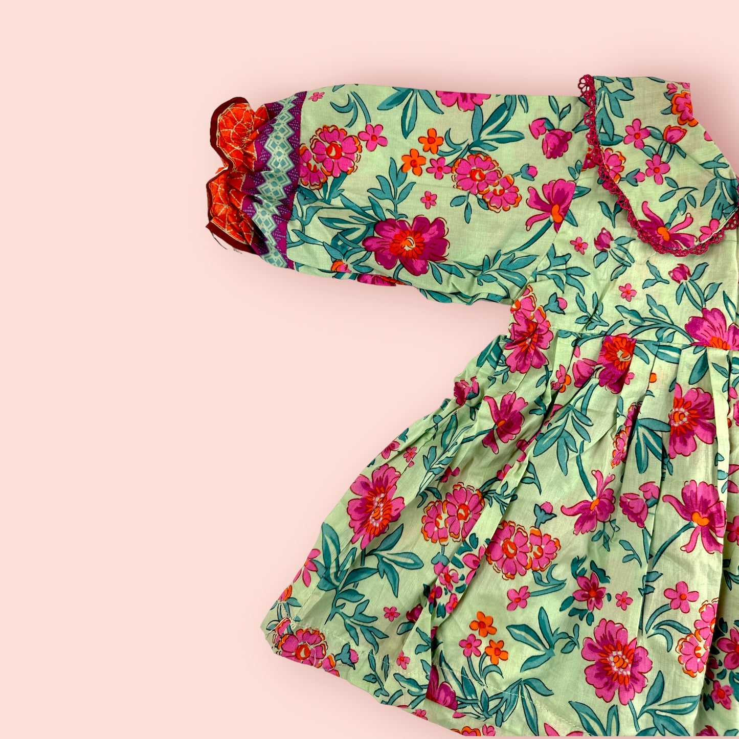 left shoulder view of Lawn Printed Premium Quality Frock