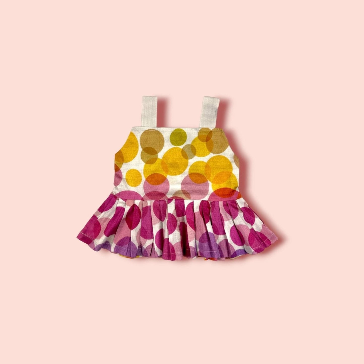 full view of Lawn Multi Colour Printed Sleeveless Frock