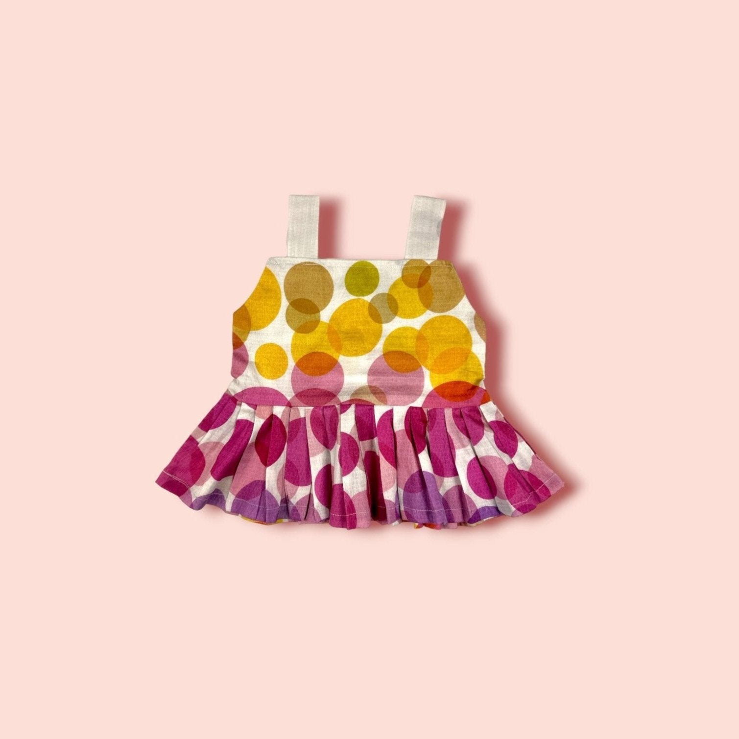 full view of Lawn Multi Colour Printed Sleeveless Frock