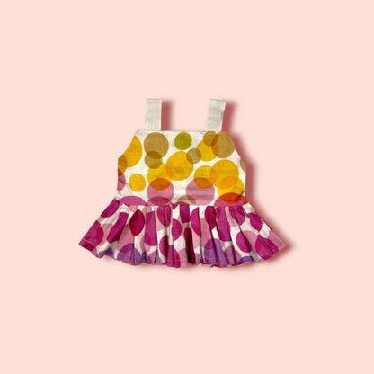 full view of Lawn Multi Colour Printed Sleeveless Frock