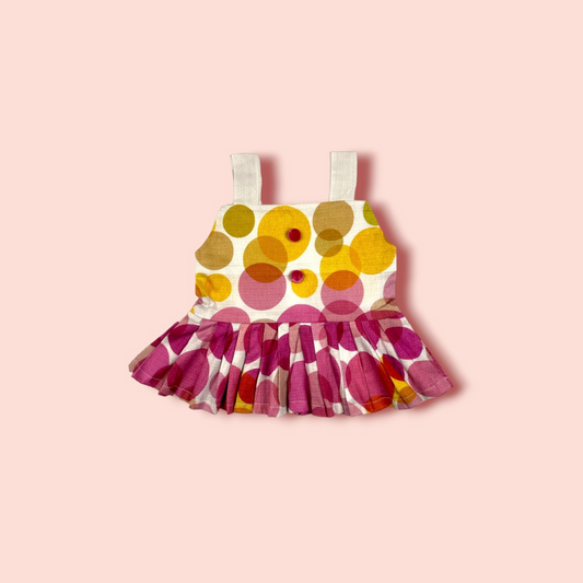 Lawn Multi Colour Printed Sleeveless Frock
