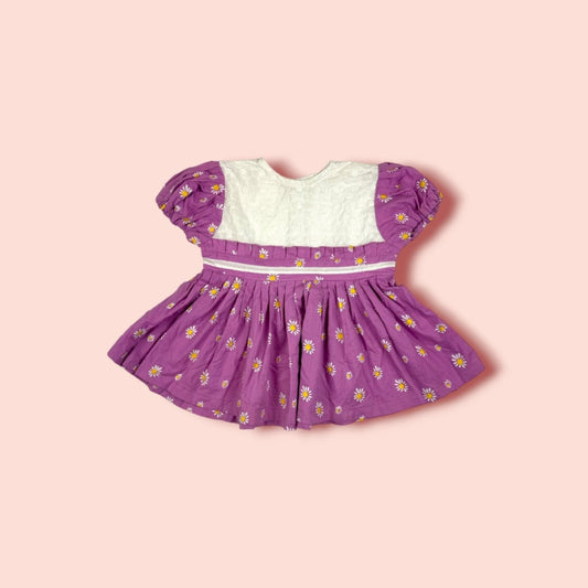 Lawn Embroidered & Fragrant Printed Frock