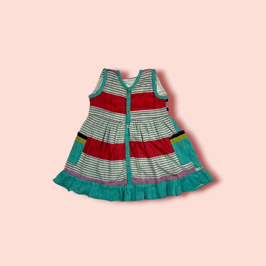 Lawn Extreme Lite Weight Printed Sleeveless Frock