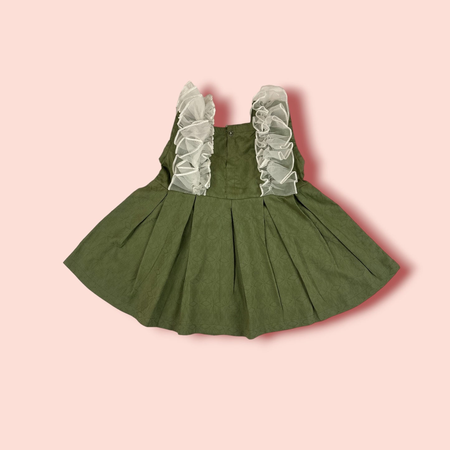 Beautiful Frock with Lace work front view