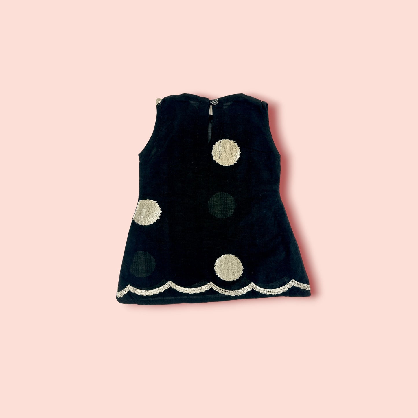 Floral Fantasy Sleeveless Frock back view