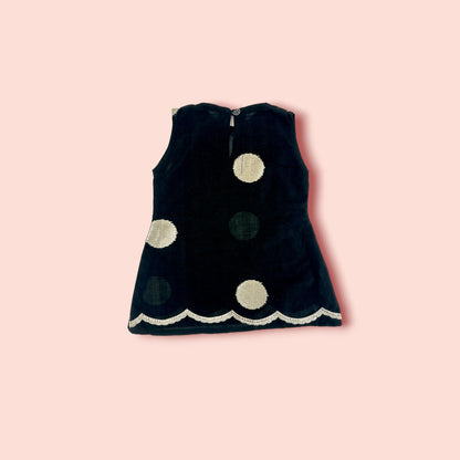 Floral Fantasy Sleeveless Frock back view