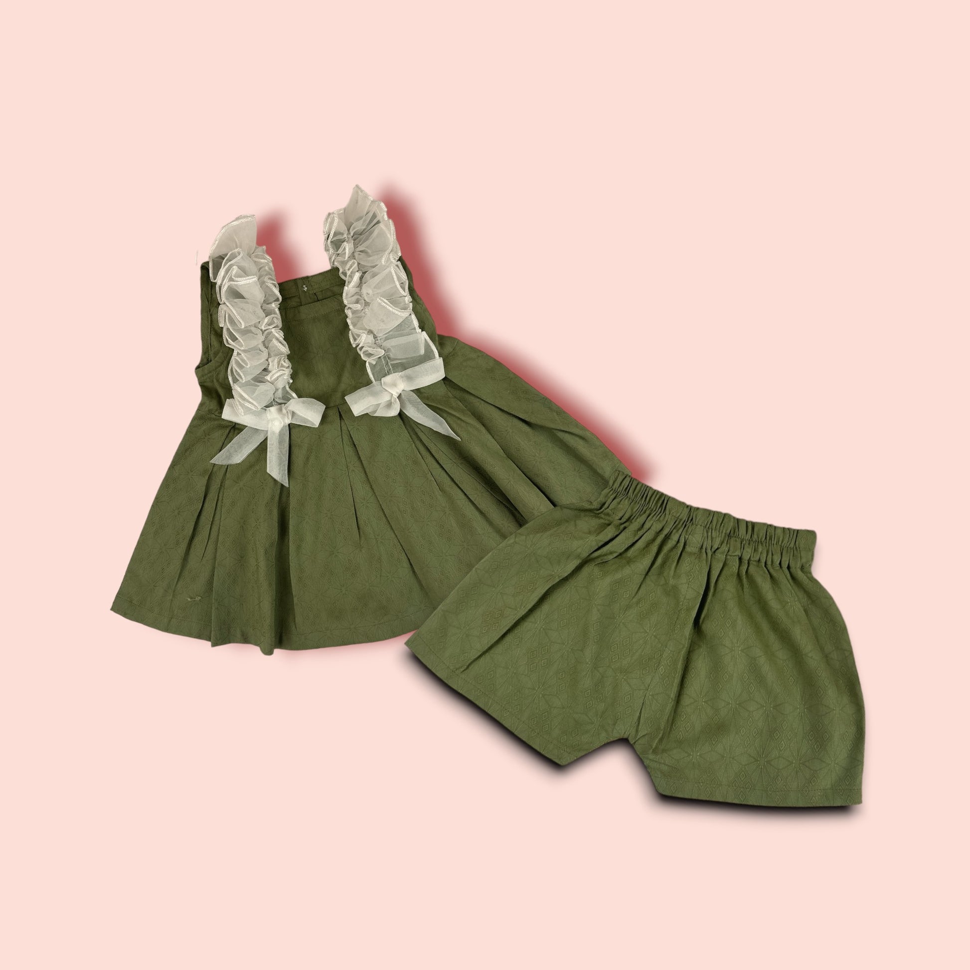 Beautiful Frock with Lace work 2 PC Set