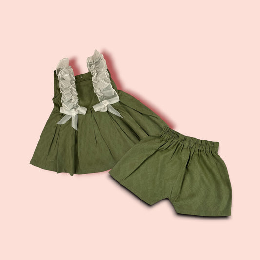 Beautiful Frock with Lace work 2 PC Set