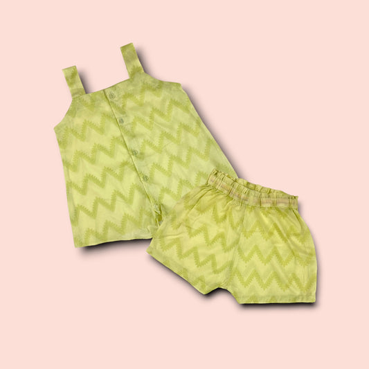 Unique Design Yellow Lawn 2 PC Set