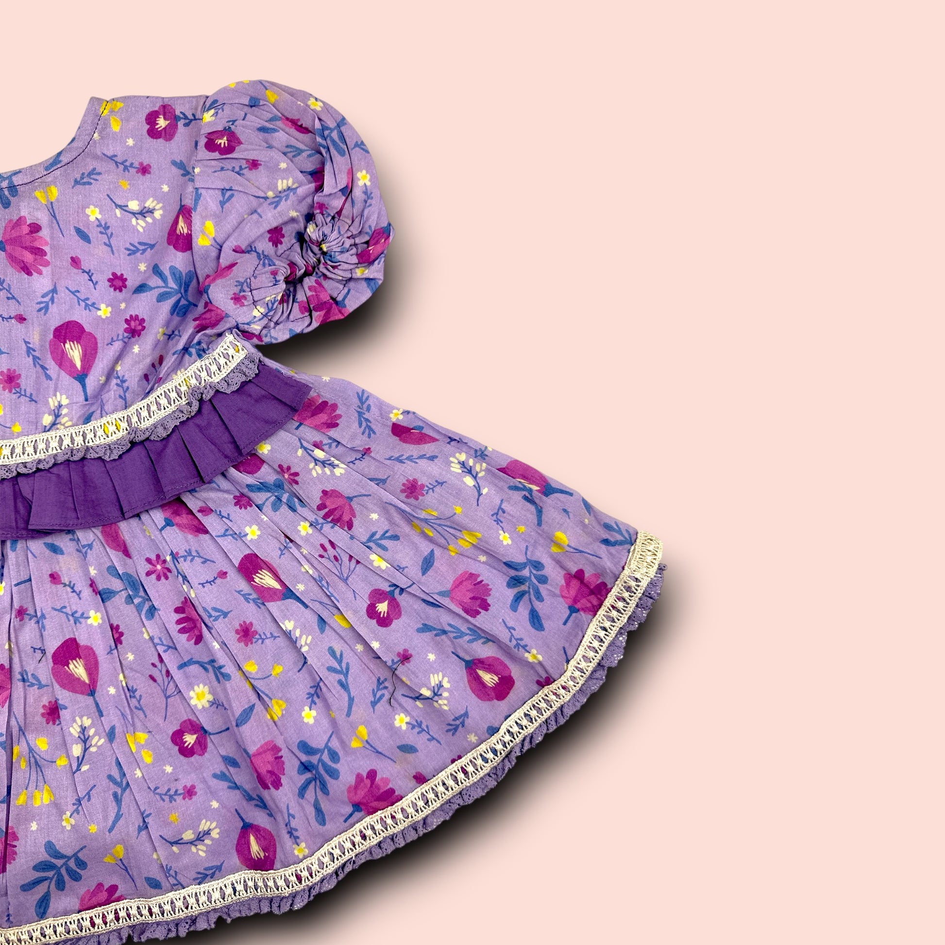 Lawn Blooming Beauty Floral Printed Frock side view
