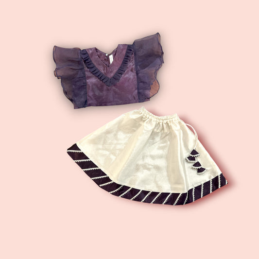 Glamourous Shirt with Lavish Lengha 2 PC Set