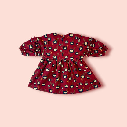 full view of Winter Warmth Woolen Frock