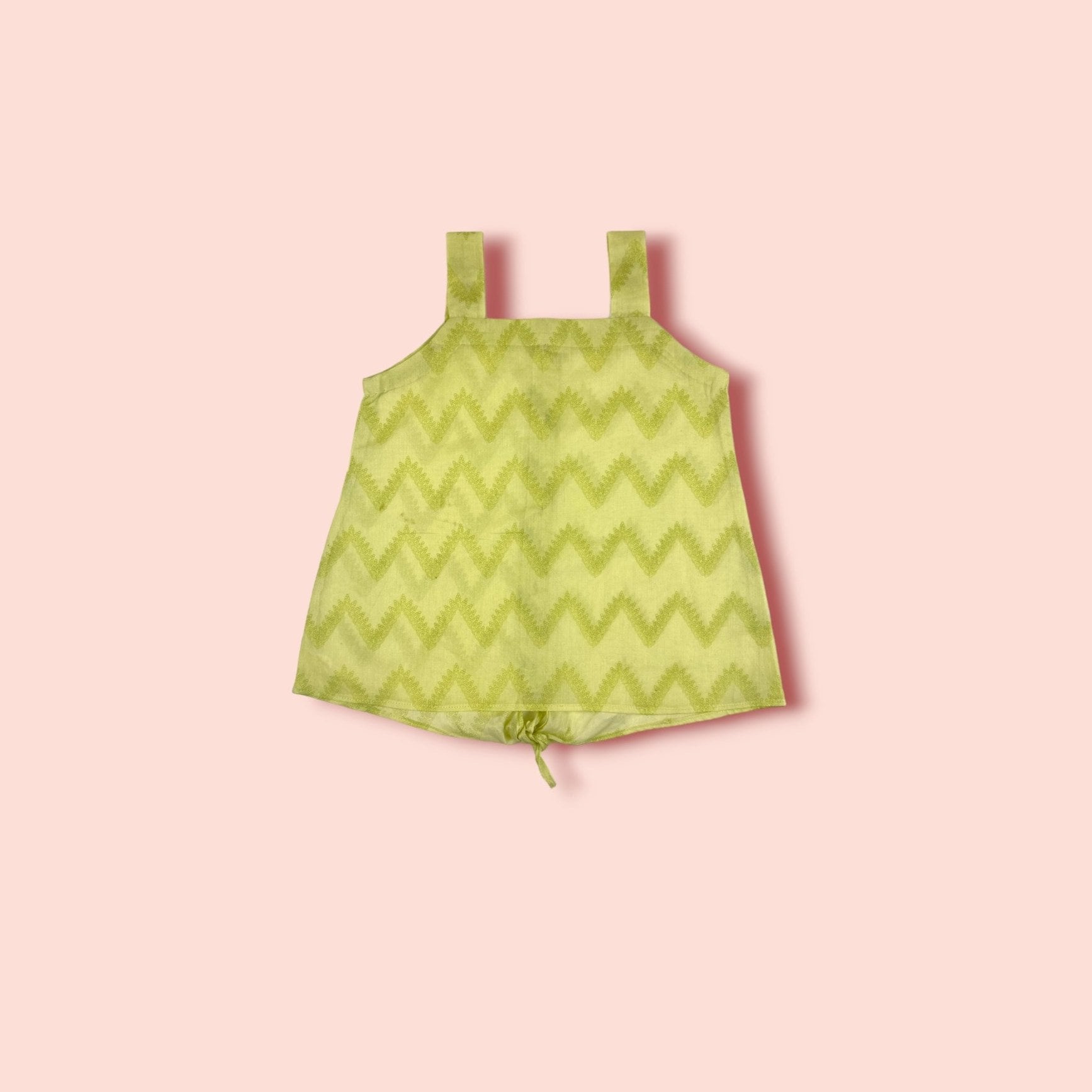 full view of Unique Design Yellow Lawn 2 PC Set