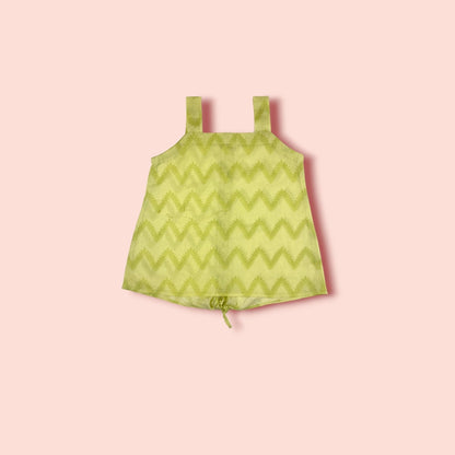 full view of Unique Design Yellow Lawn 2 PC Set
