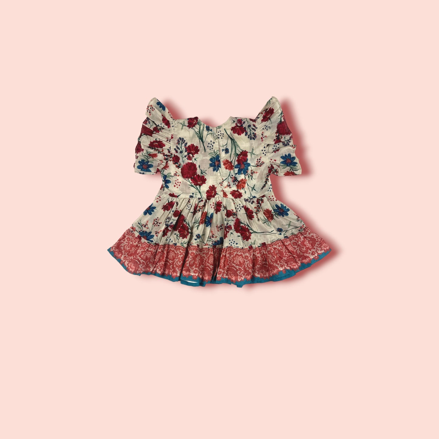 full view of Lawn Flowered Printed Frock