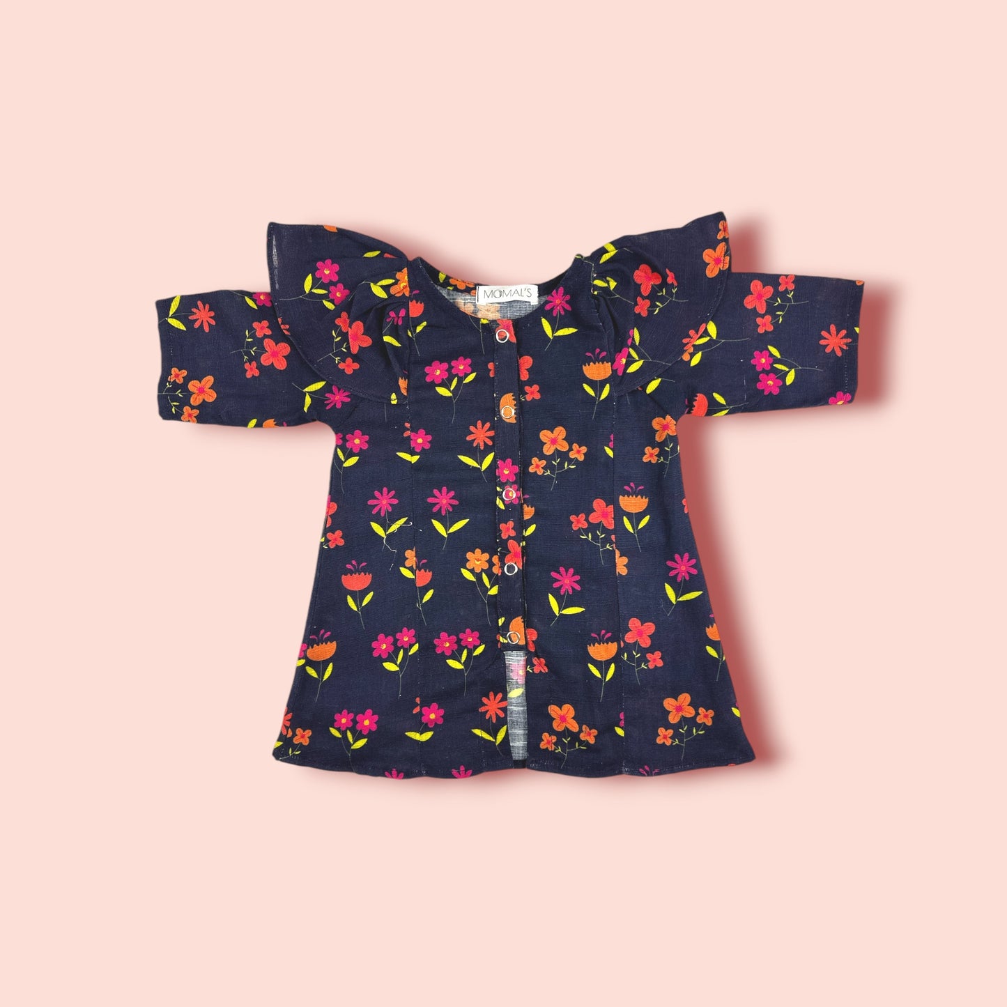 Khadar Innocent Charm Printed Frock front view