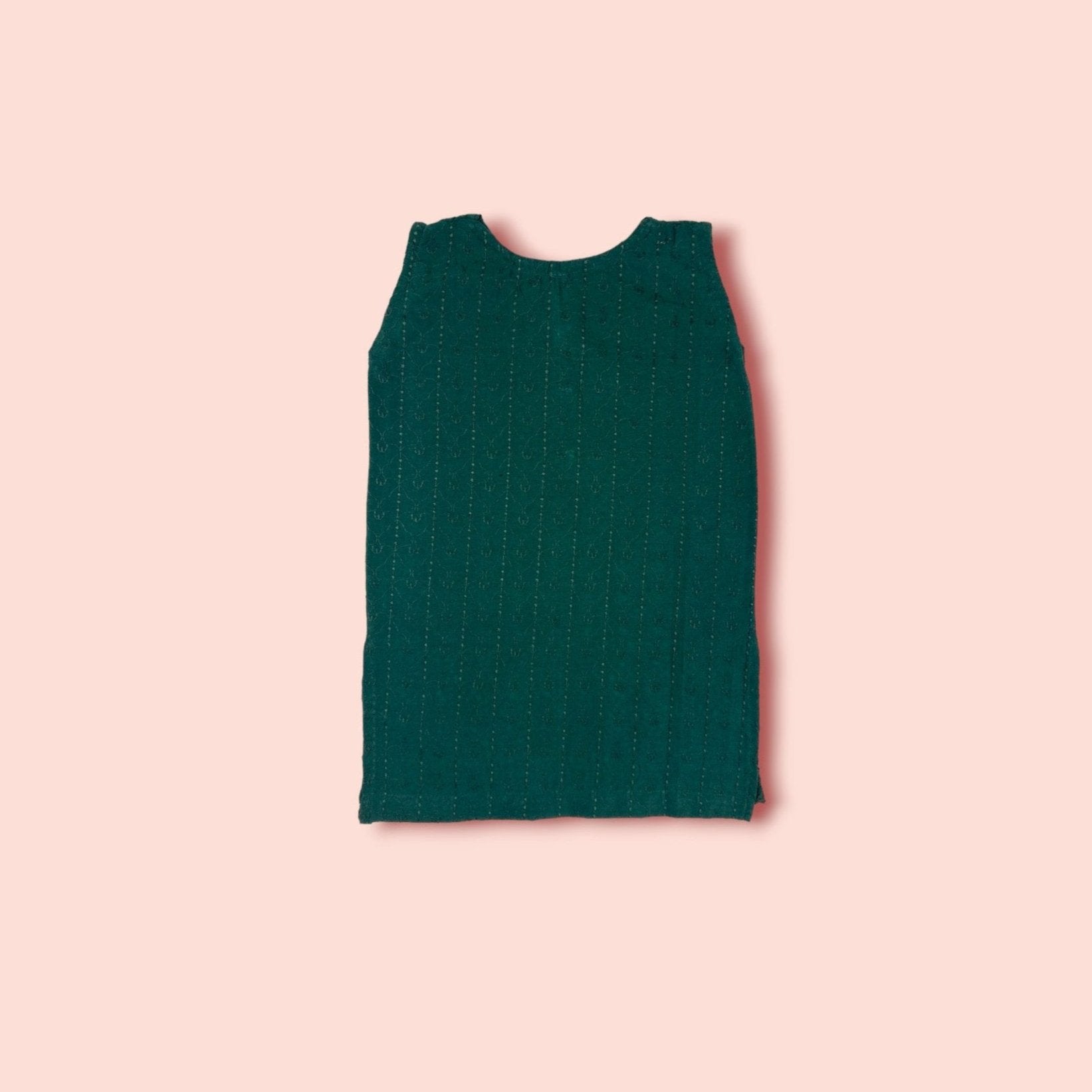 full view of Natural Green Embroidery 2PC Set