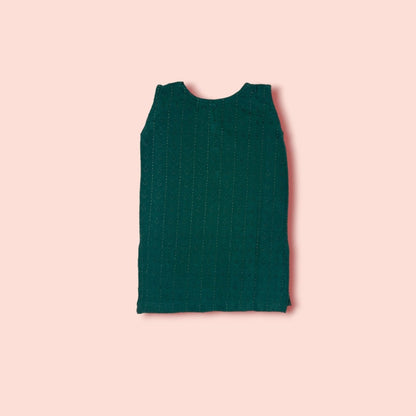 full view of Natural Green Embroidery 2PC Set