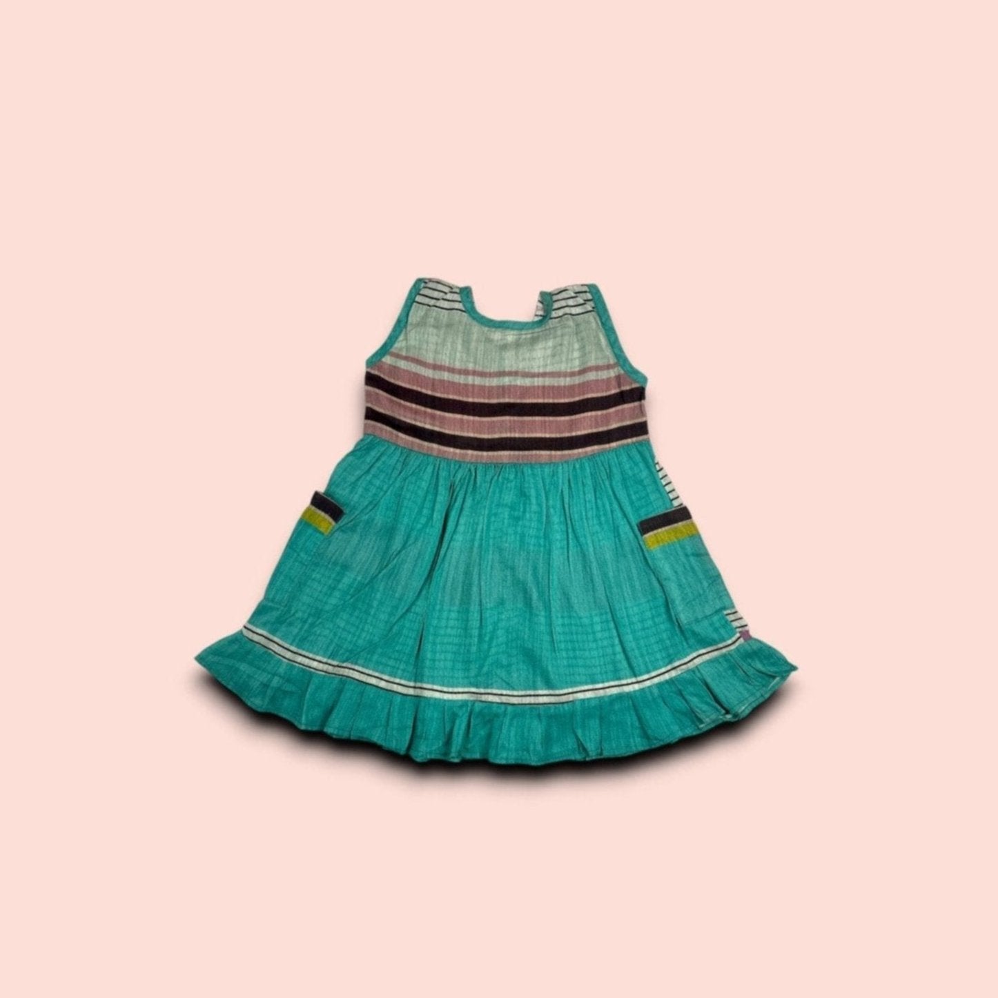 full view of Lawn Extreme Lite Weight Printed Sleeveless Frock